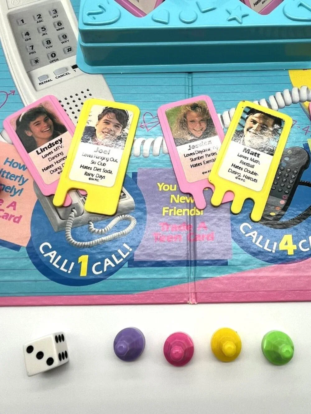 Girl Talk Date Line 1989 Board Game Complete Cassette Works Speaker Not Working